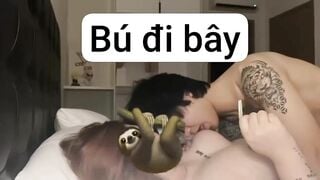 Em người yêu vú to dâm đãng thèm thêm cu