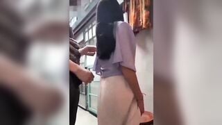 Vụng trộm với cháu gái trong góc nhà đút cu vào từ đằng sau với gặp vú to tròn siêu đ