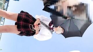 quay lén gái xinh mặc váy ngắn lòi quần lót - phần 1
