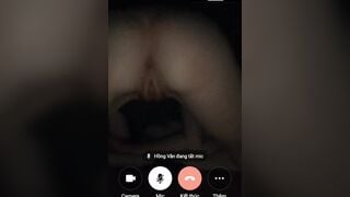 Call sex với bé Vân p2 lồn bao đẹp nước nhiều