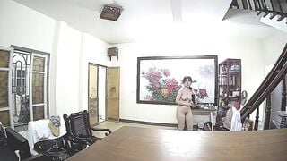hack cam em hàng xóm sinh viên vú to cởi chuồng đi khắp nhà - phần 3