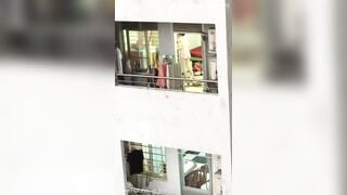 Quay lén e teen ở chung cư kế bên