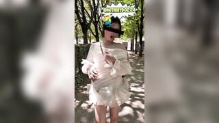 Đôi vợ ck Việt trẻ dâm thích chơi public tại Paris"em muốn làm con đĩ của anh" #2