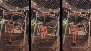 GÁI XINH NGÁO ĐÁ NỬA ĐÊM ĐI CHƠI XÍCH ĐU