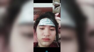Gọi video thấy mặt cho anh thủ dâm p1