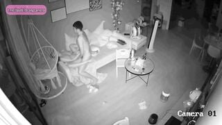Hack Camera Cặp vợ chồng trẻ chịch nhau cực sung trên ghế sofa