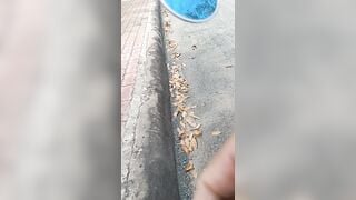 sóc lọ trước mặt em lao công