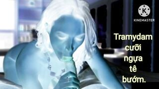 Tramydam cưỡi ngựa.