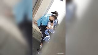 Quay lén hai em học sinh địt nhau trg trường