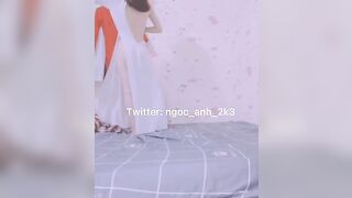 Ngọc Ánh 2k3 địt nhau ra nước trong tà áo dài ngon cực