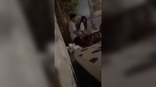 Quay lén cặp đôi trong quán trà sữa chơi cưỡi ngựa